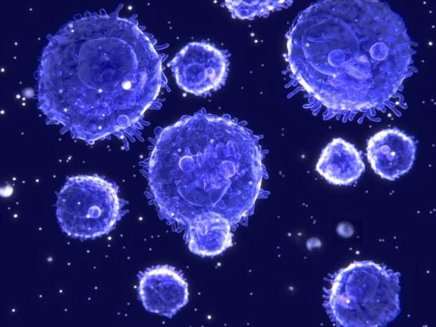 Wissenschaftliche Illustration von AstraZeneca, Reaktion des Immunsystems auf ein Virus - Hintergrundbild Grippe
